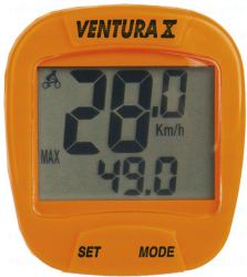 Велокомпьютер Ventura X 10 ф-ций оранжевый 5-244553