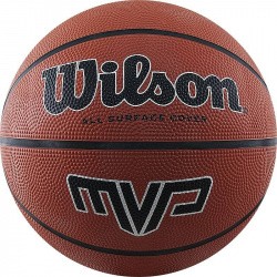 Мяч баскетбольный Wilson MVP №7 резина, бутил.камера коричневый WTB1419XB07 Мяч баскетбольный Wilson MVP №7 резина, бутил.камера коричневый WTB1419XB07