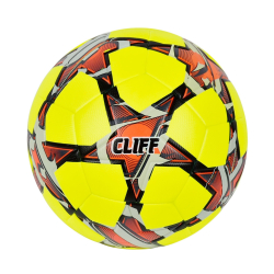 Мяч футбольный Cliff 2497 №5 PU клееный салатово-серо-оранжевый