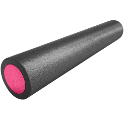 Ролик для йоги 90х15см PEF90-12 полнотелый B34500 черный/розовый 10019292