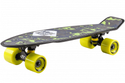 Скейтборд TechTeam пластиковый Kiwi 22 black/green  TSL-401P