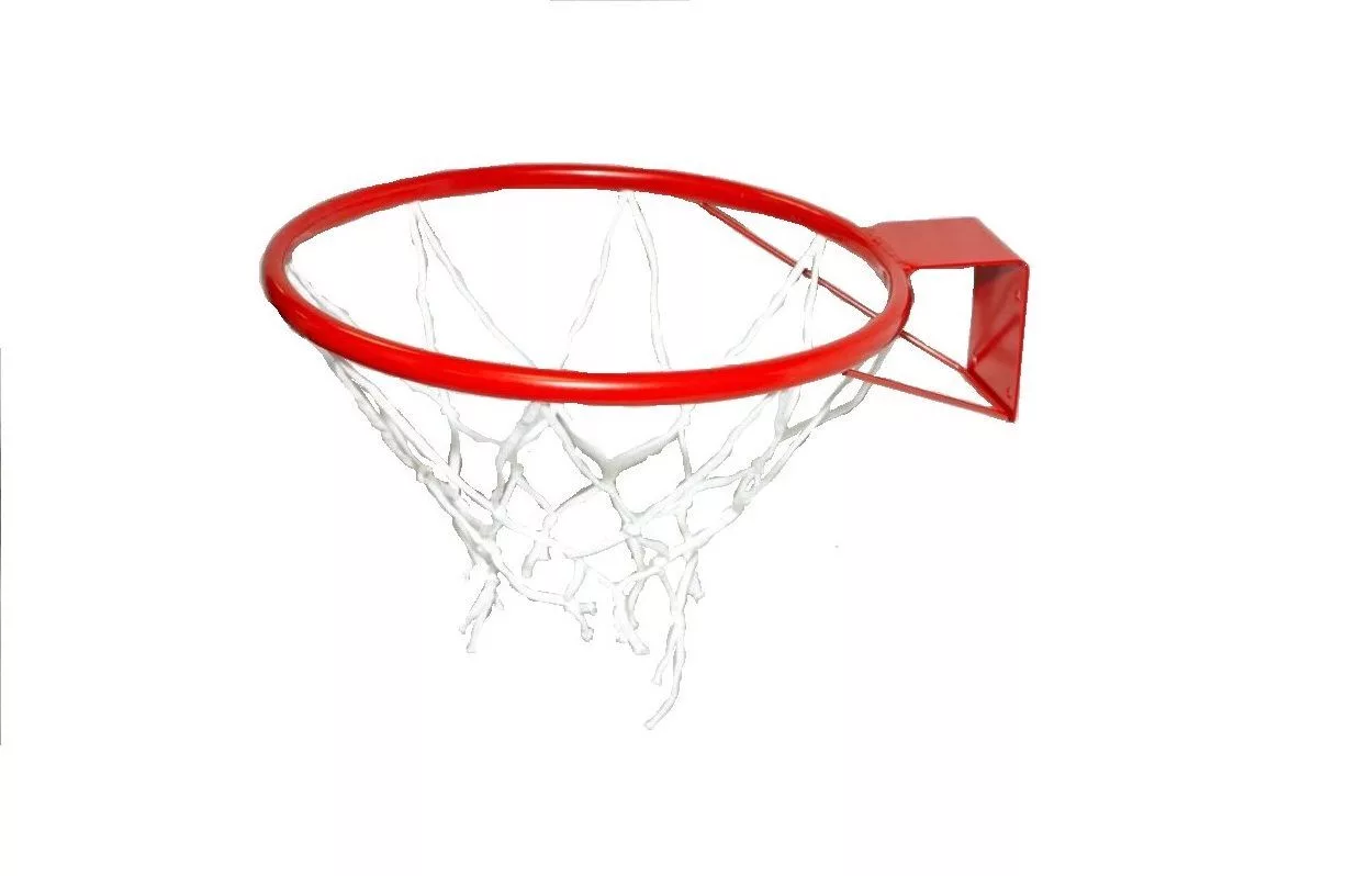 Реальное фото Кольцо баскетбольное №3 d=295мм с упором и сеткой от магазина СпортСЕ