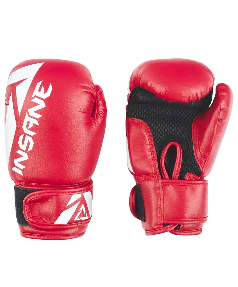 Реальное фото Перчатки боксерские Insane Mars IN22-BG100 ПУ красный от магазина СпортСЕ