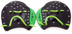 Лопатки для плавания Mad Wave Pro S black/green M0740 02 1 00W