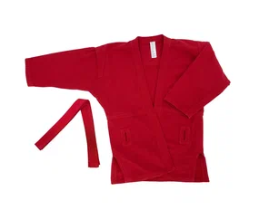 Реальное фото Куртка для самбо Нужный спорт Training красный NS.КСВ от магазина СпортСЕ