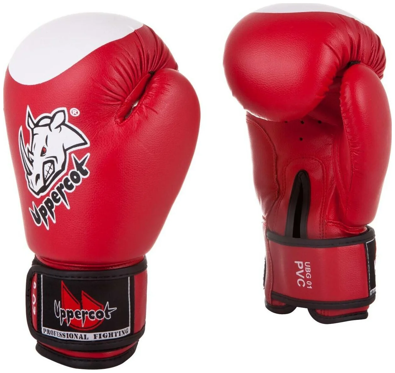 Реальное фото Перчатки боксерские Uppercot UBG-01 DX красный от магазина СпортСЕ