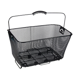 Велокорзина на багажник 4Bike BL-A-032 быстросъемная черная