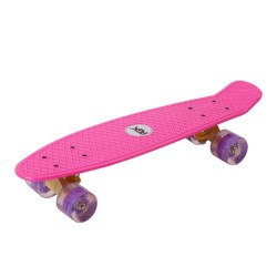 Мини-круизер RGX PNB-01GW (22") светящиеся колеса pink