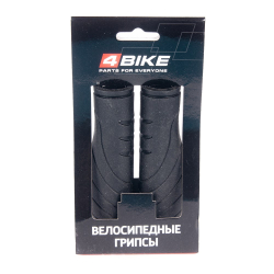 Грипсы 4BIKE 130мм анатомической формы с закрытым торцом с гелевыми вставками