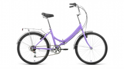 Велосипед Forward Valencia 24 2.0 (2022) фиолетовый/зеленый RBK22FW24078