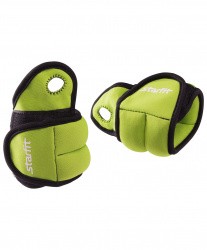 Утяжелители 0.75 кг х 2 шт StarFit WT-201 для рук "Эргономичные", зеленый/черный УТ-00007280 Утяжелители 0.75 кг х 2 шт StarFit WT-201 для рук "Эргономичные", зеленый/черный УТ-00007280