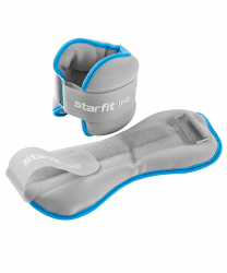 Утяжелители 1 кг х 2 шт StarFit WT-501 универсальные синий/серый УТ-00019071 Утяжелители 1 кг х 2 шт StarFit WT-501 универсальные синий/серый УТ-00019071