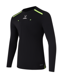 Футболка судейская с длинным рукавом DIVISION PerFormDRY Referee LS Tee, черный Футболка судейская с длинным рукавом DIVISION PerFormDRY Referee LS Tee, черный