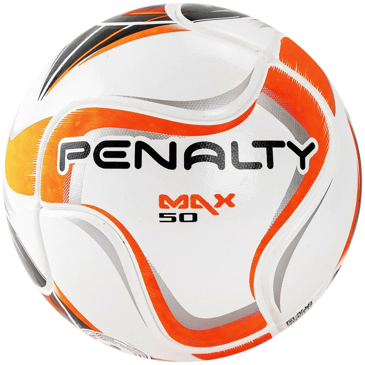 Реальное фото Мяч футзальный Penalty Bola Futsal Max 50 Termotec X 5415951170-U р.JR7 PU бел-кр-чер от магазина СпортСЕ