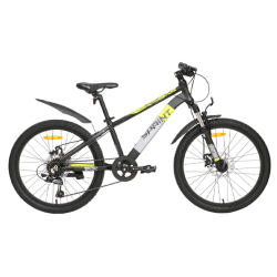 Велосипед TechTeam Sprint 24" (2025) чёрно-зеленый