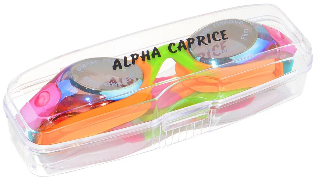 Реальное фото Очки для плавания Alpha Caprice KD-G45 orange/pink/green от магазина СпортСЕ