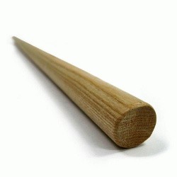 Палка гимнастическая деревянная 110 см 28 мм