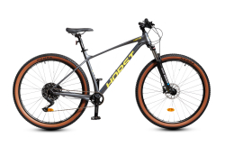 Велосипед HORST Kinetic 29 2024 Серо-жёлтый