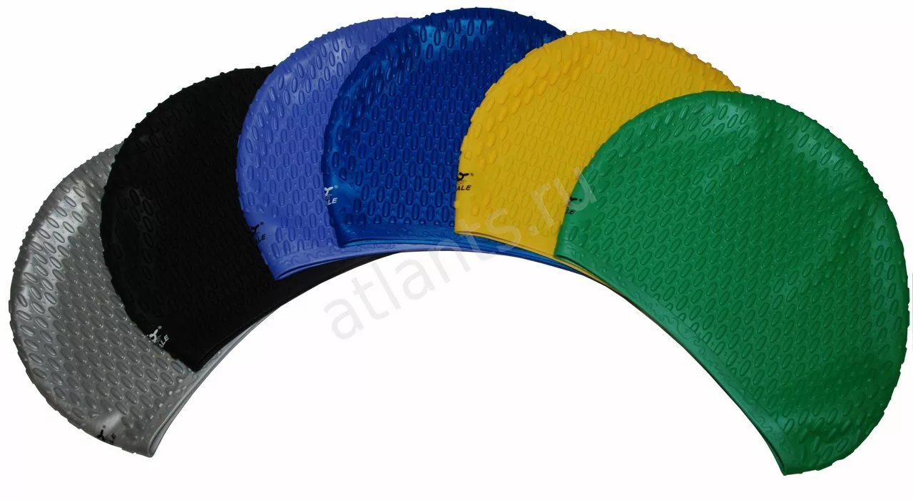 Реальное фото Шапочка для плавания женская одноцветная силикон. CAP 1201-1212 от магазина СпортСЕ
