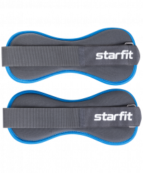 Утяжелители 1.5 кг х 2 шт StarFit WT-501 универсальные черно-синий УТ-00016671 Утяжелители 1.5 кг х 2 шт StarFit WT-501 универсальные черно-синий УТ-00016671