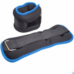 Утяжелители 2*0.5 кг Alt Sport HKAW104-5 нейлон черный с синей окантовкой 10016833 Утяжелители 2*0.5 кг Alt Sport HKAW104-5 нейлон черный с синей окантовкой 10016833