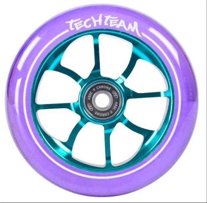 Реальное фото Колесо для самоката TechTeam X-Treme 110*24 мм Mist purple от магазина СпортСЕ